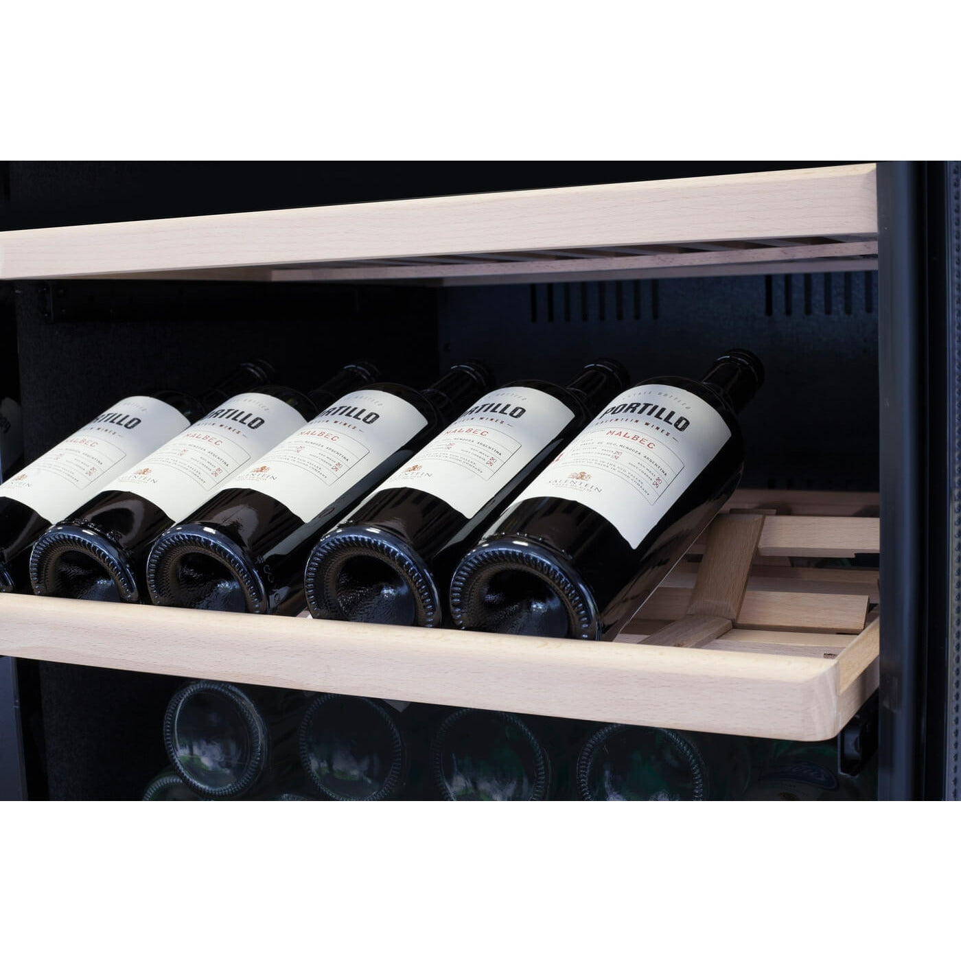 Caso WineComfort 126 Stainless Steel - Dual Zone - Freestanding Wine Cooler - 126 Bottles - 595 mm Wide