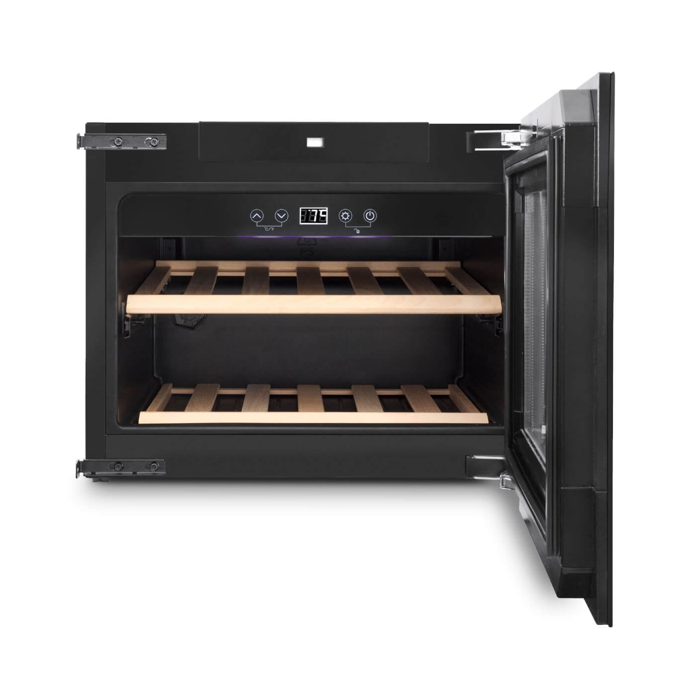 Caso WineDeluxe E 18 Black - Single Zone - Built-in Wine Cooler - 595 mm Wide