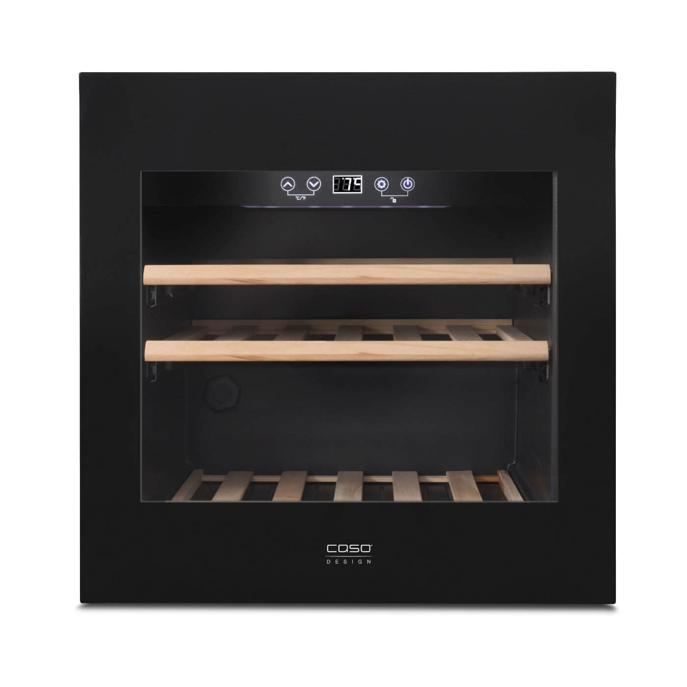 Caso WineDeluxe E 29 Black - Single Zone - Built-in Wine Cooler - 595 mm Wide