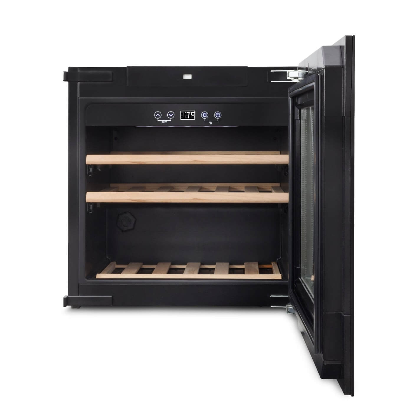 Caso WineDeluxe E 29 Black - Single Zone - Built-in Wine Cooler - 595 mm Wide