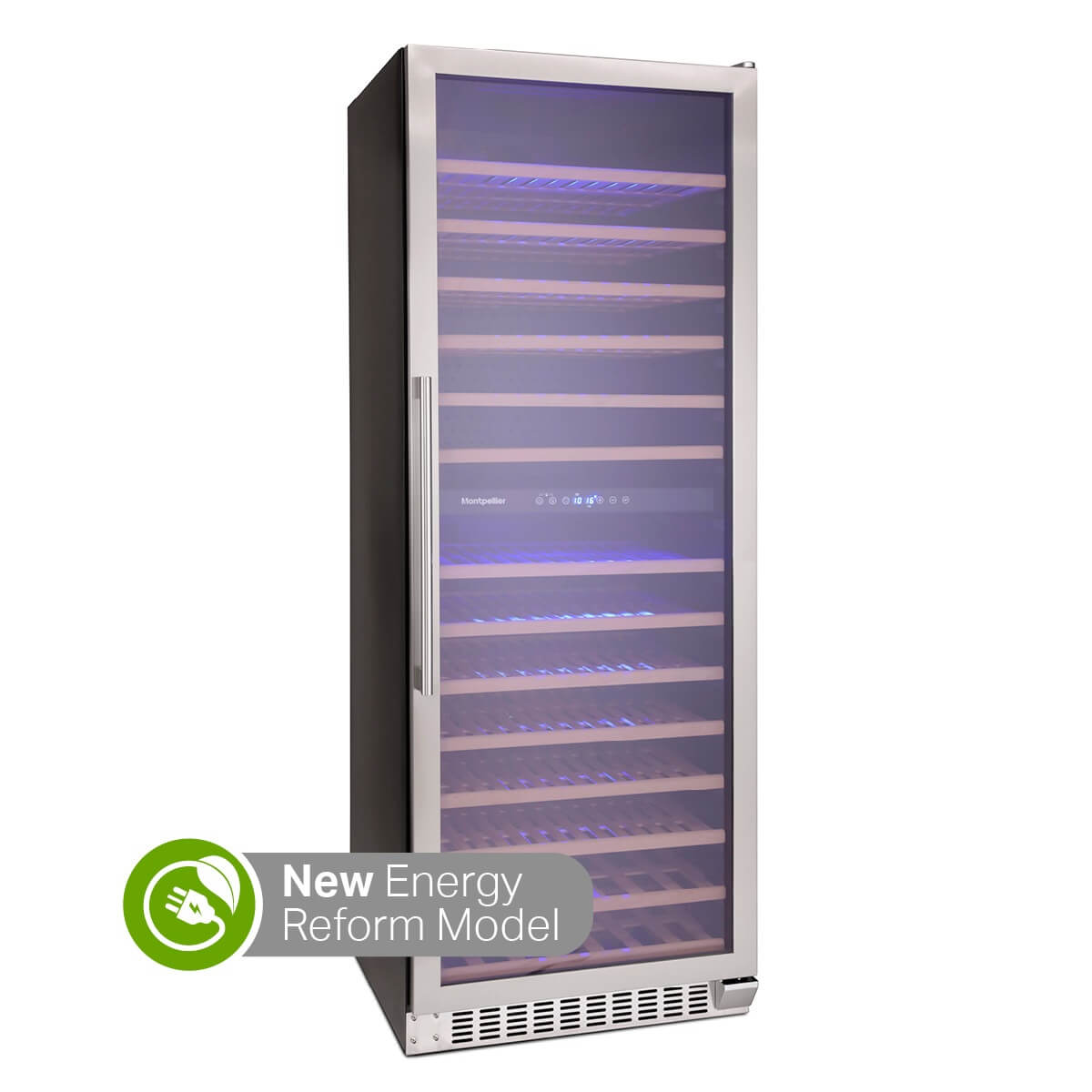 Montpellier WC181X - 181 Bottles - Dual Zone - Freestanding Wine Cooler - 655 mm Wide